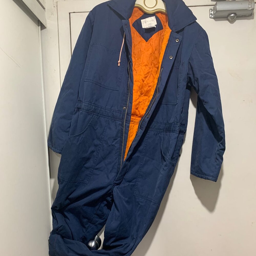 VINTAGE FRACASSI ORIGINAL WORKWEAR LINED JUMPSUITS SIZE S